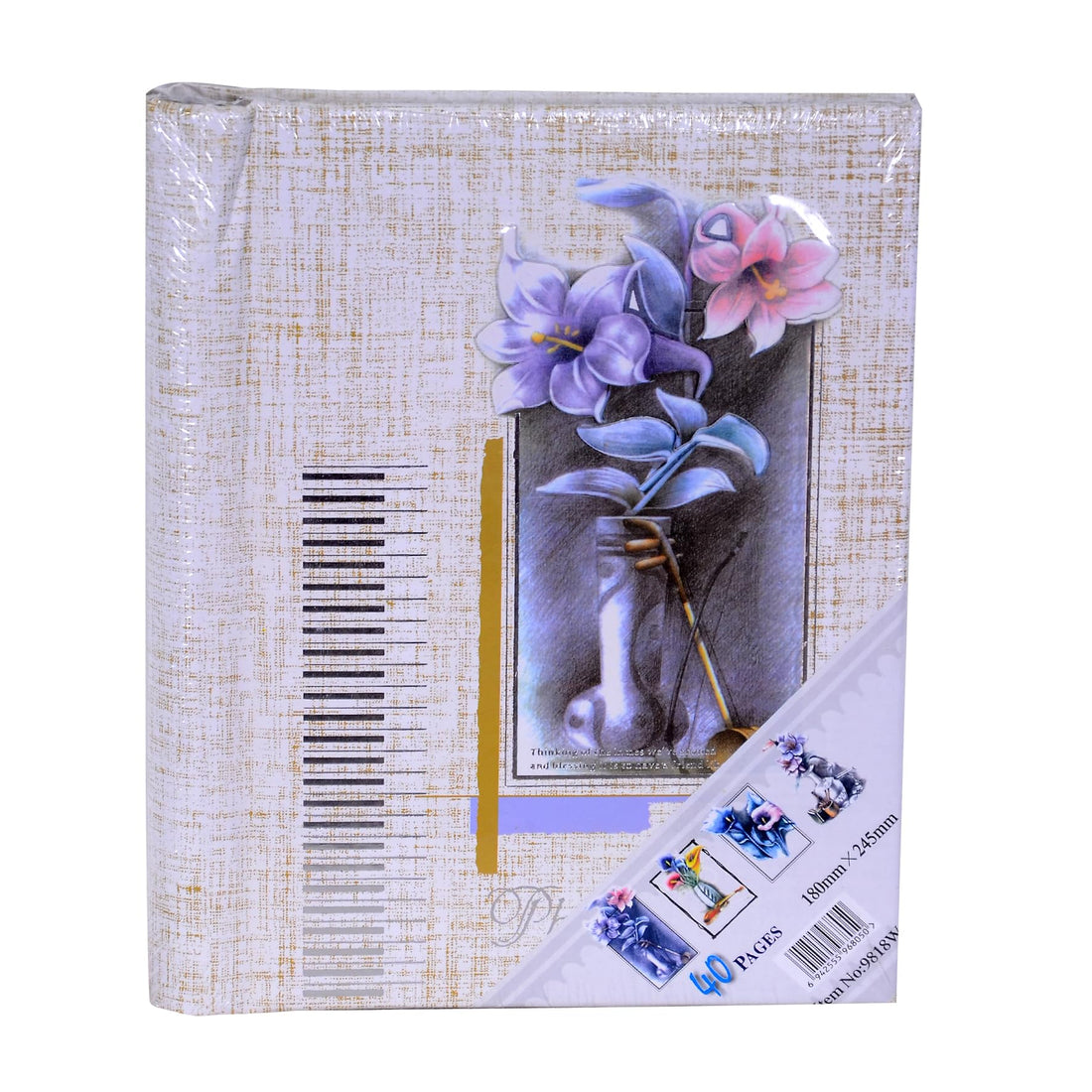 Album for Memories Keepsake Scrapbook (Flower4, SHEET(10x15-13x18-15x21))