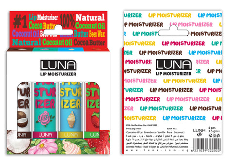 Luna Lip Moisturizer 4-Pieces Set