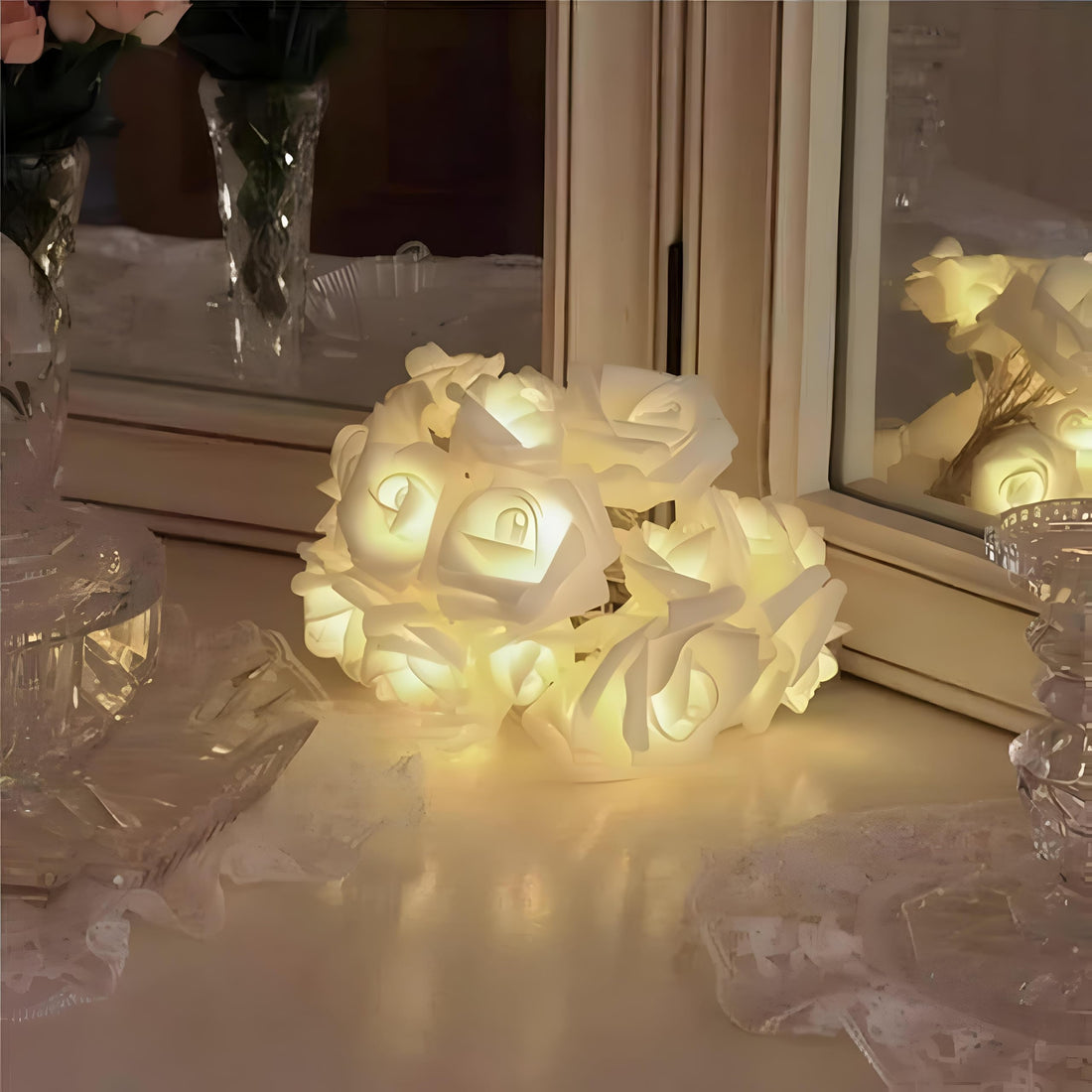 Joy Bloom - Multi-color glowing stem adds festive happiness and warm light to any living space
