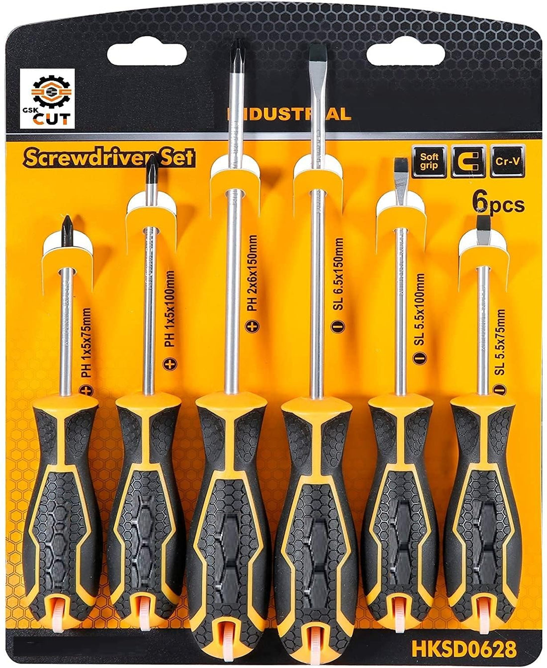 GSK Cut inGCO 6 Pcs Screwdriver Set - HKSD0628