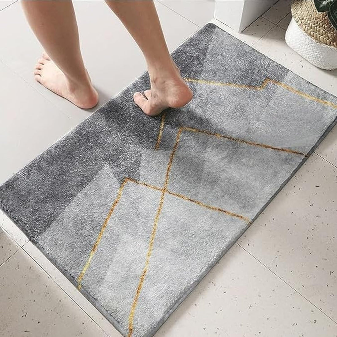 Super Absorbent Bath Mat Quick Drying, Bathroom Rug, Non-slip Entrance Doormat, Nappa Skin Floor Mats, Toilet Carpet, Home Decor (32)