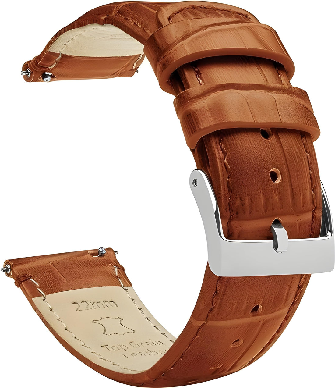 Nopatia Leather Strap Compatible with Samsung Galaxy Watch 5 / Pro / 4/3 Huawei GT2 / GT3-20mm Watch Strap Classic Design Comfortable Easy Installation
