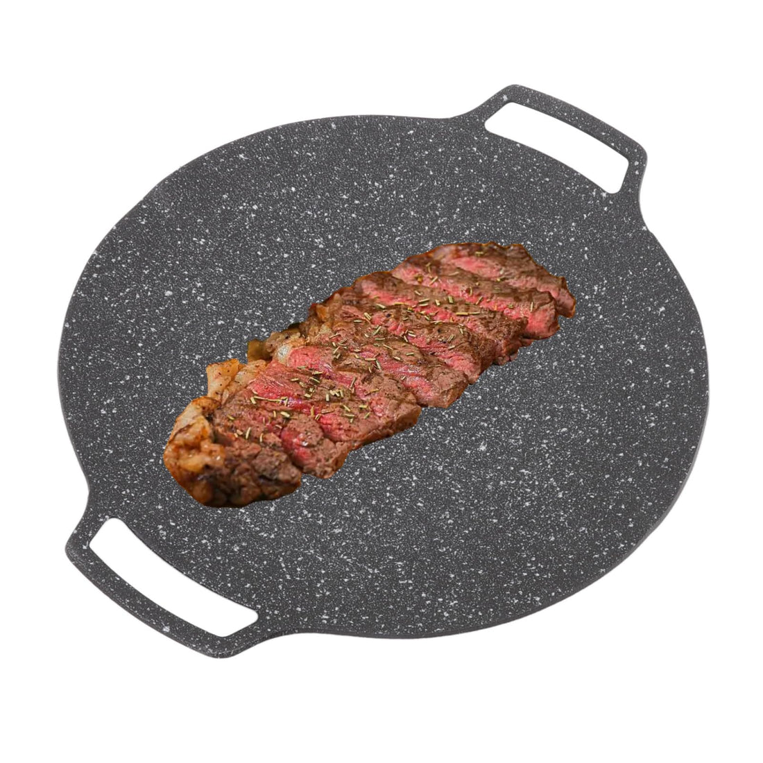 Korean Barbecue Grill Non-Stick Grill Plate, Non-Stick Grill Pan, Non-Stick Round Grill Pan for Korean Barbecues (30 cm Universal)