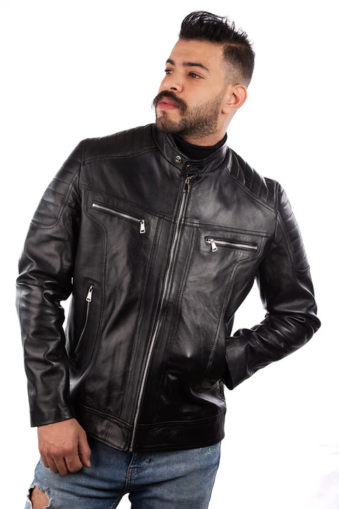 Genuine leather jacket for men