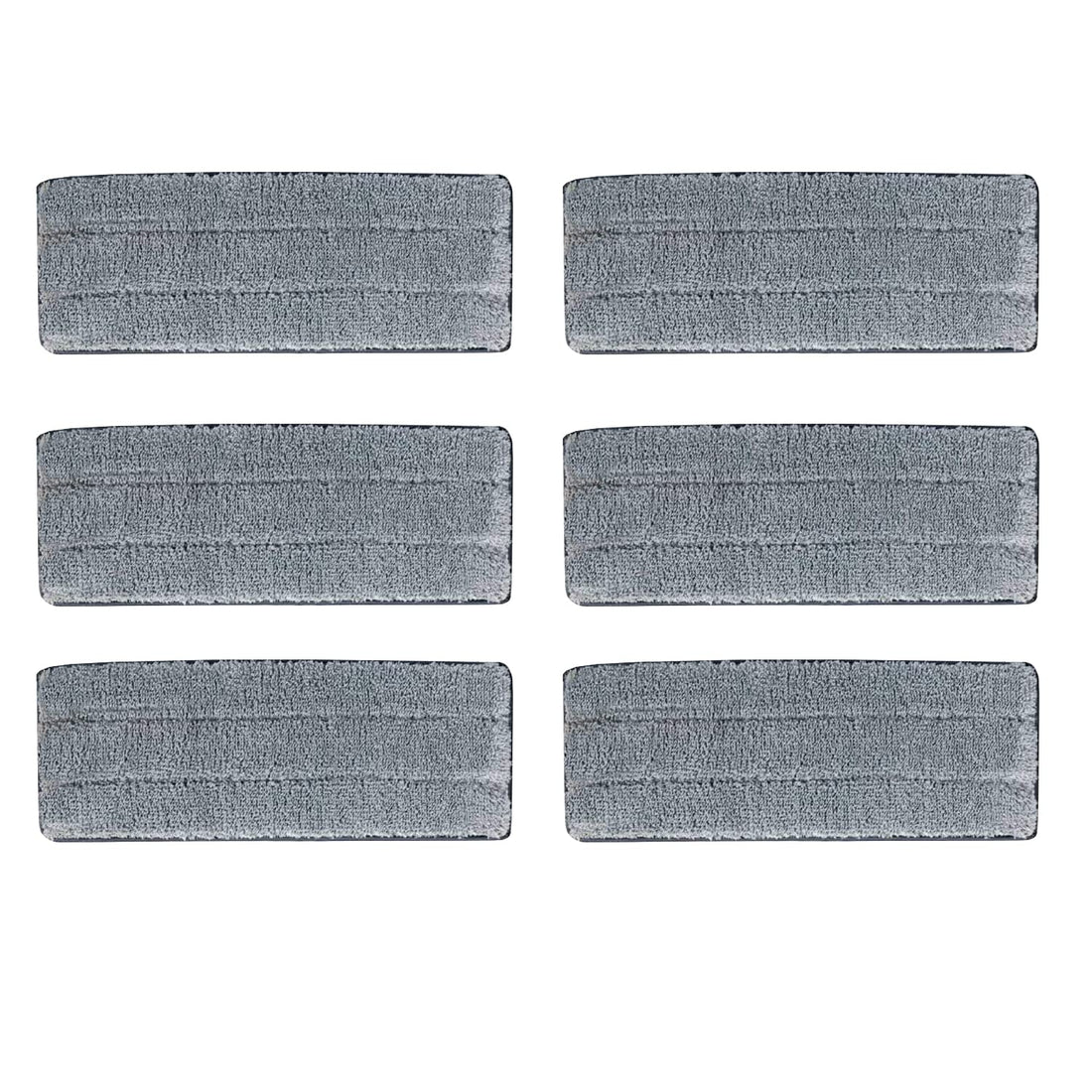 HUYIWEI Mop Head Replacement Pad,6 Pack Microfiber Cleaning Pads,Mop Replacement Absorbent Cloth,Suitable for Mops with Velcro (12.8in*4.7in)