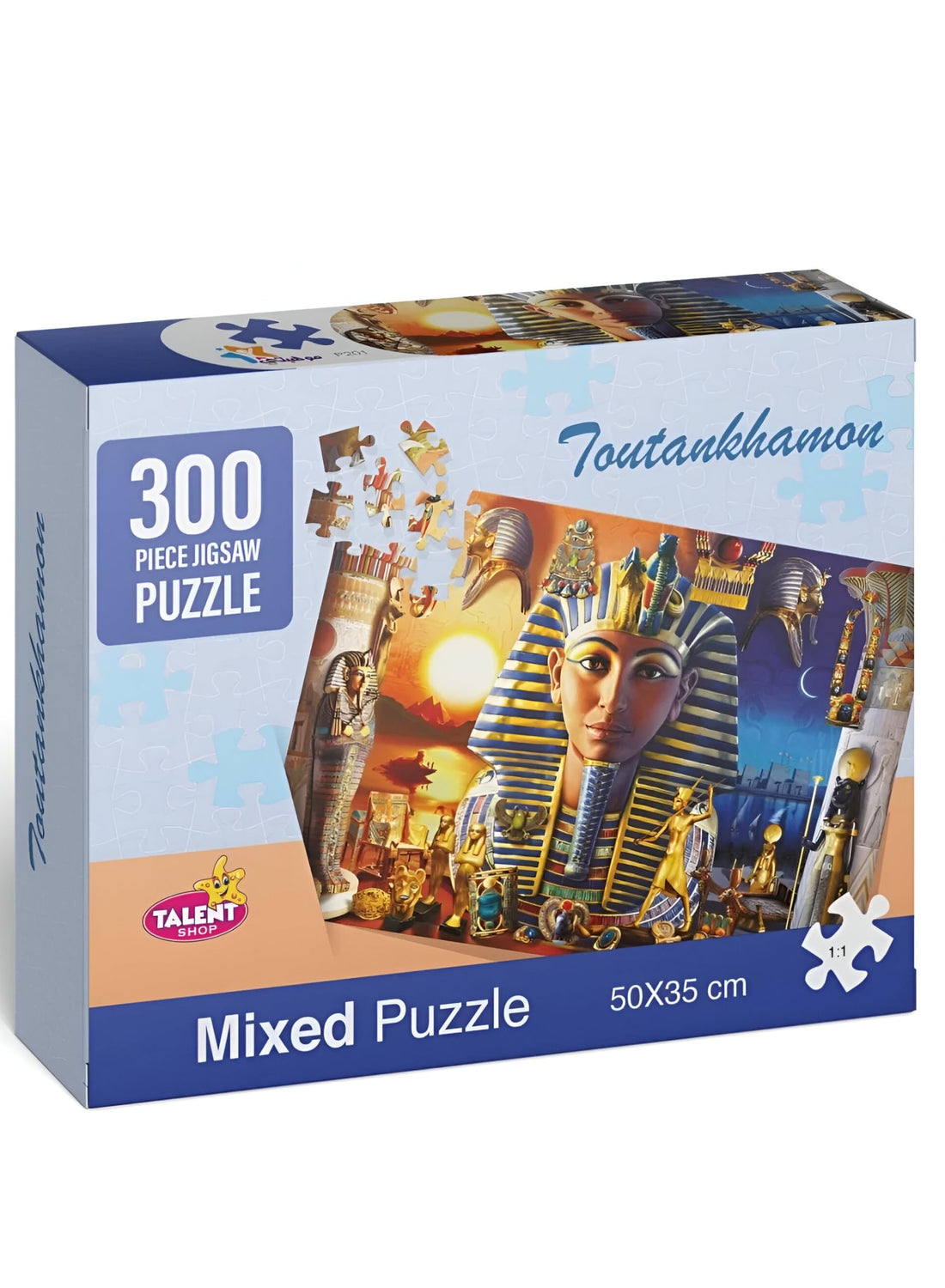 300 Piece Puzzle 50x36cm - Educational Toy for All Ages Children and Adults Fun and Learn - Multicolor (Tutankhamun Puzzle)