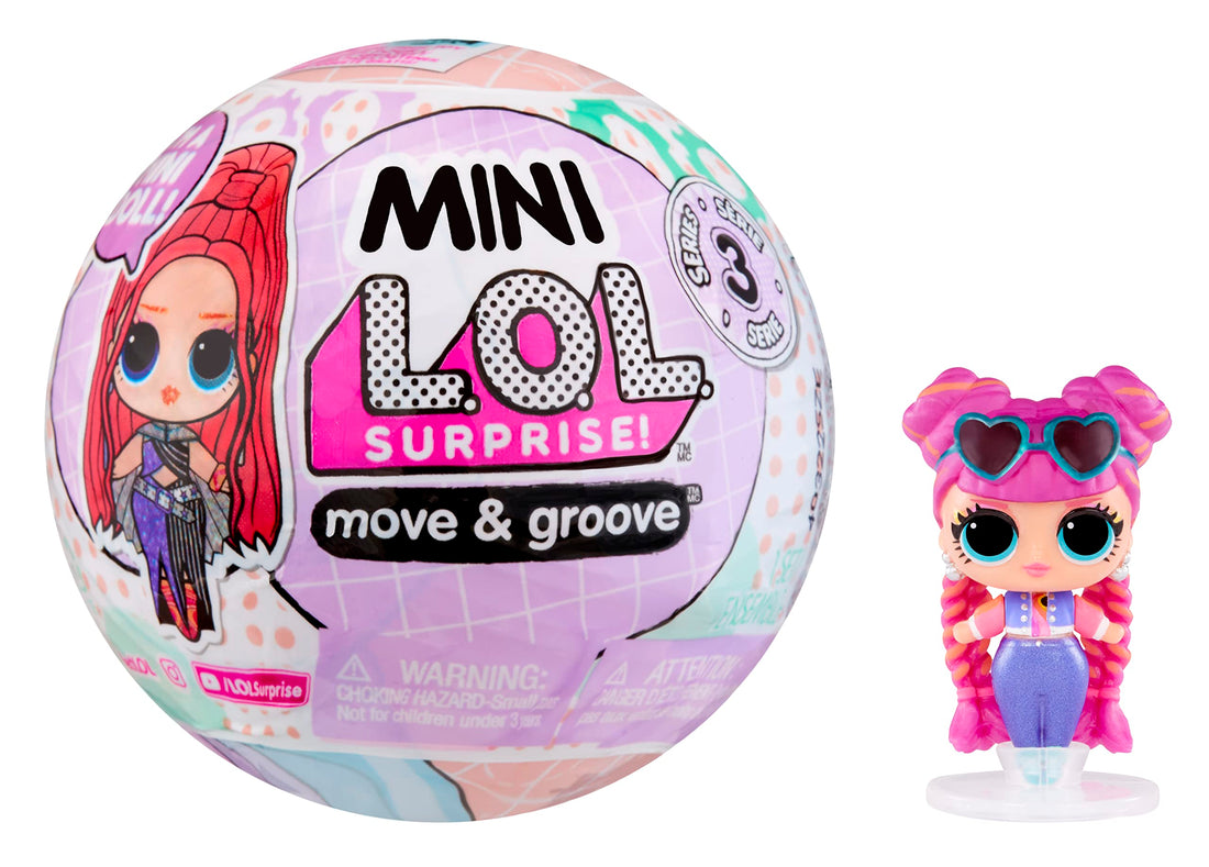 L.O.L. Surprise! LOL OMG Mini Move & Groove Fashion Doll - RANDOM ASSORTMENT - Moving Ball Playset Includes s and Collectable Mini Dolls - Great Gift for Kids Ages 4+