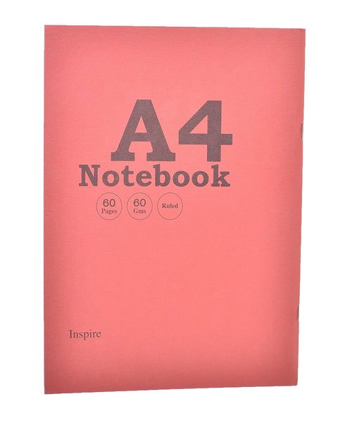 Elmaayergy Stapled Lined Notebook A4 With 60 Sheets, 60 Gram Durable Tool That Withstand Daily Use With Eco-Friendly Material