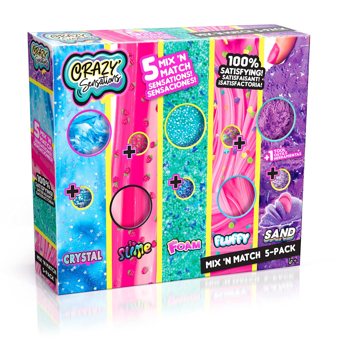 Canal Toys Craze Sensations Mix n Match Compounds Toy, 5-Pack