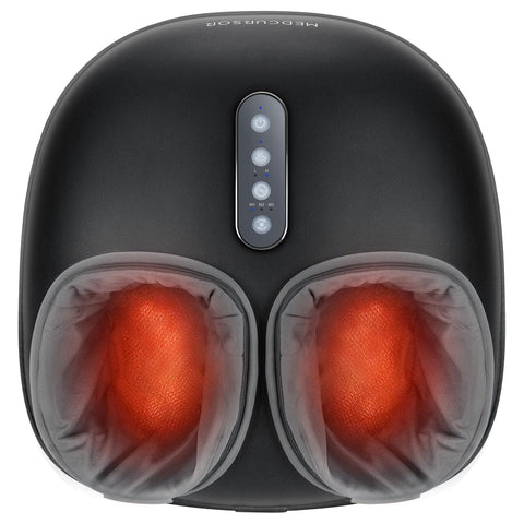 Medcursor Foot Massager Machine with Heat, Feet Massage Delivers Relief for Tired Muscles & Plantar, Deep Kneading Therapy, Multi-Level Settings for Home, Office Use, Size up to 13"