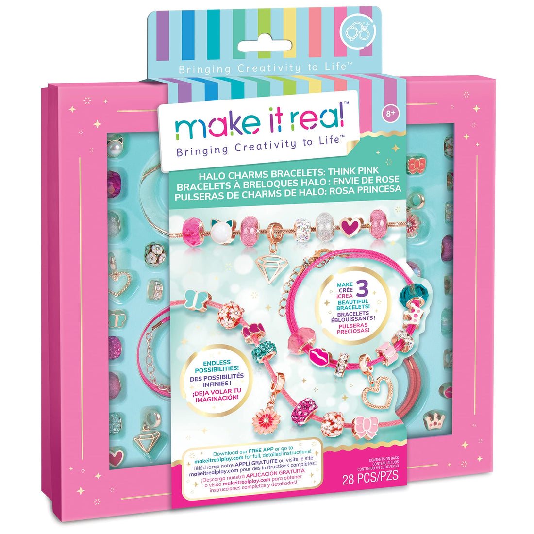 Halo MTR-1722 Make It Real Charms Bracelet True Pink Kit