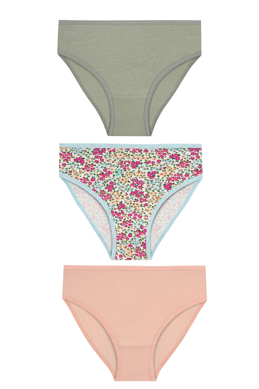 Womens Women's Bikini cut underwear Bikini Style Underwear (pack of 3)