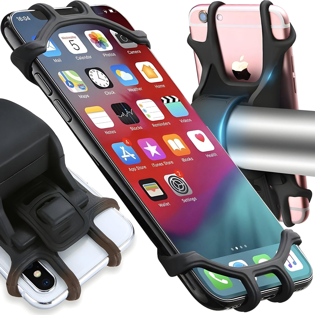 Wrist Mount - 360 Degree Rotating Phone Holder with Elastic Arm Band for Universal Fit Providing Enhanced Control and Safety for Your Device During Workouts Walks and Everyday Errands