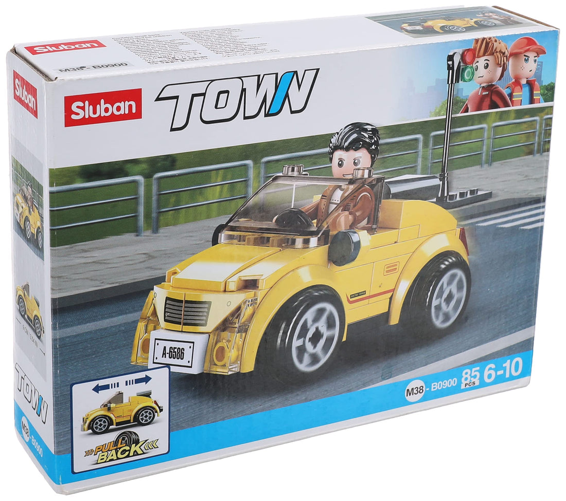 Sluban Sl95770 pullback car convertible (85 pieces), clamping blocks, play set