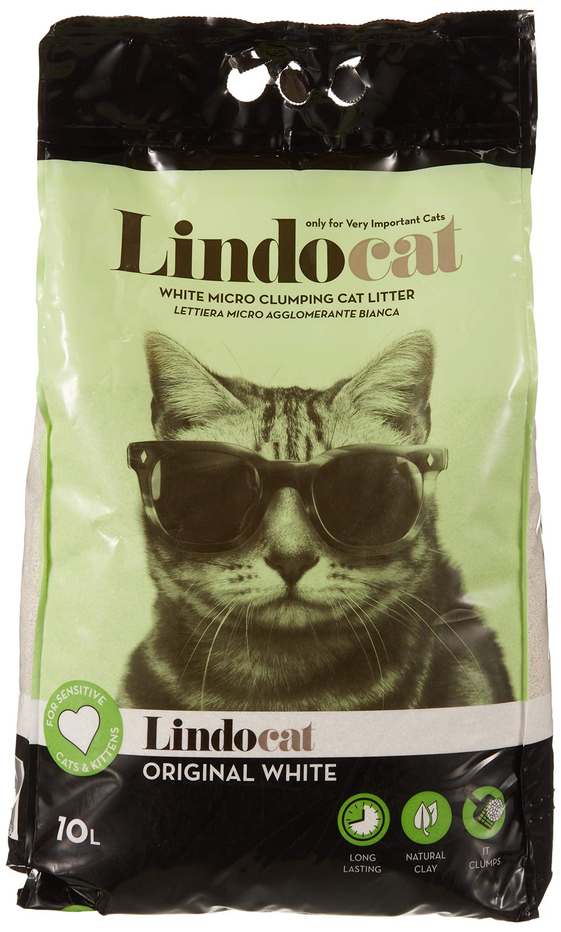 Lindo Cat For Sensitive Unscented Cat Litter 10 Litres