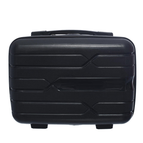 Silicon Makeup Bag for Unisex, 12-Inch Size, Black