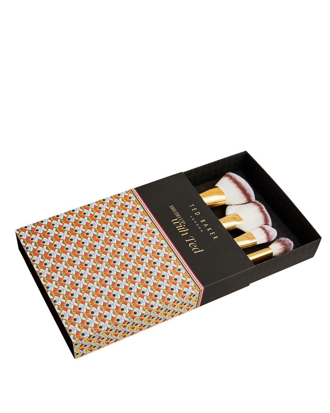 Ted Baker ASPENN Face Brush Set for Application of Bronzer, Blusher and Foundation, Perfect for Blending and Highlighting