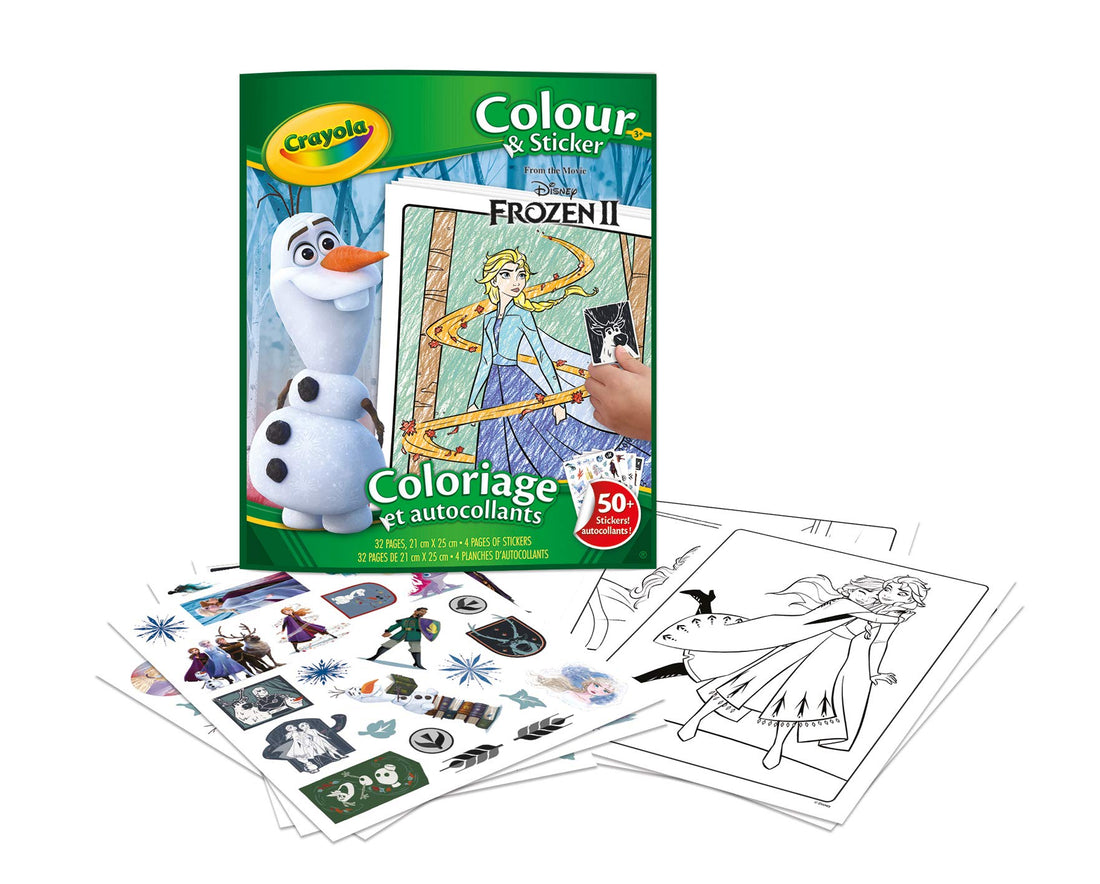 Crayola Color & Sticker, Frozen, For Kids