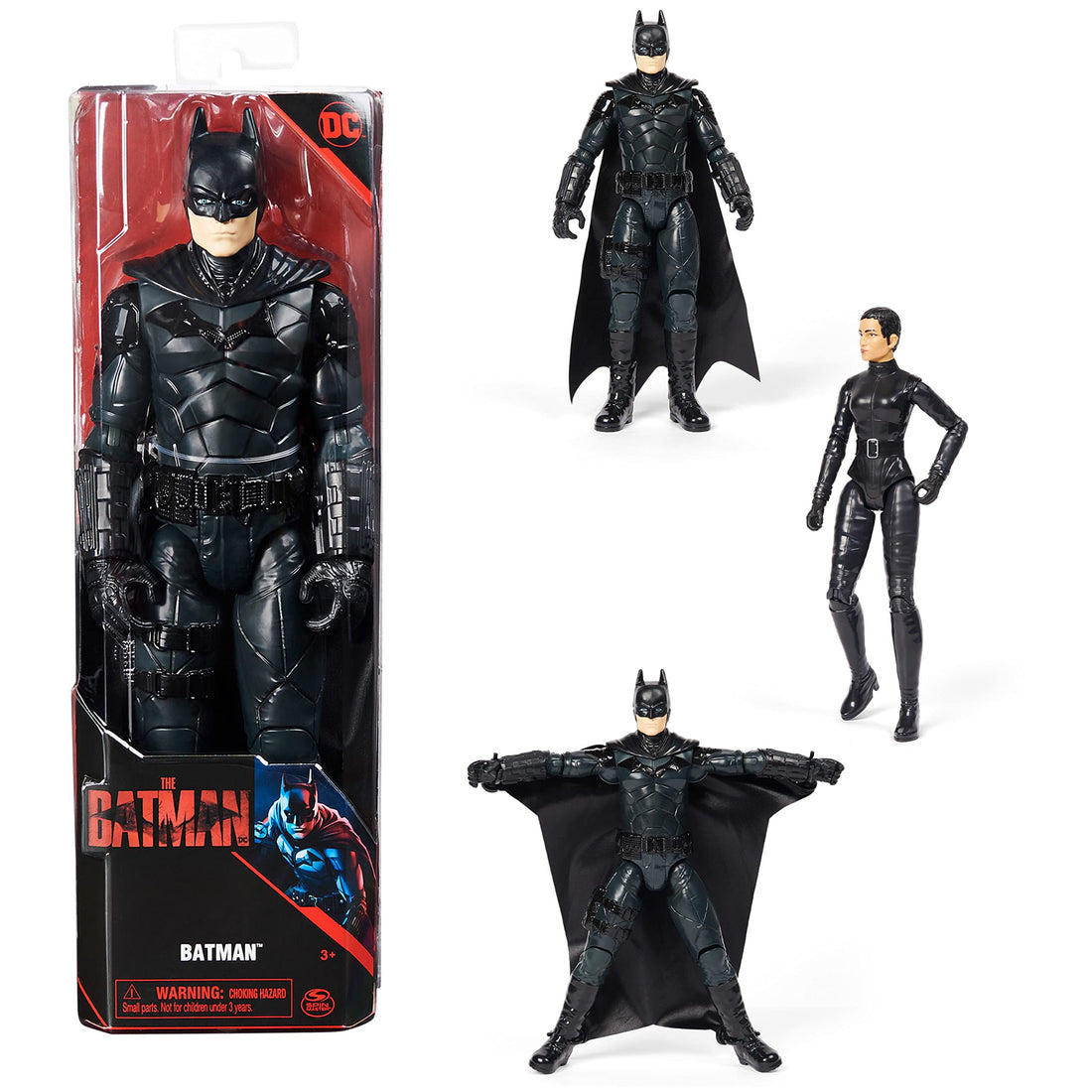 Dc comics, batman 12-inch action figure or selina kyle action figure, the batman movie collectible kids toys for boys and girls ages 3 and up
