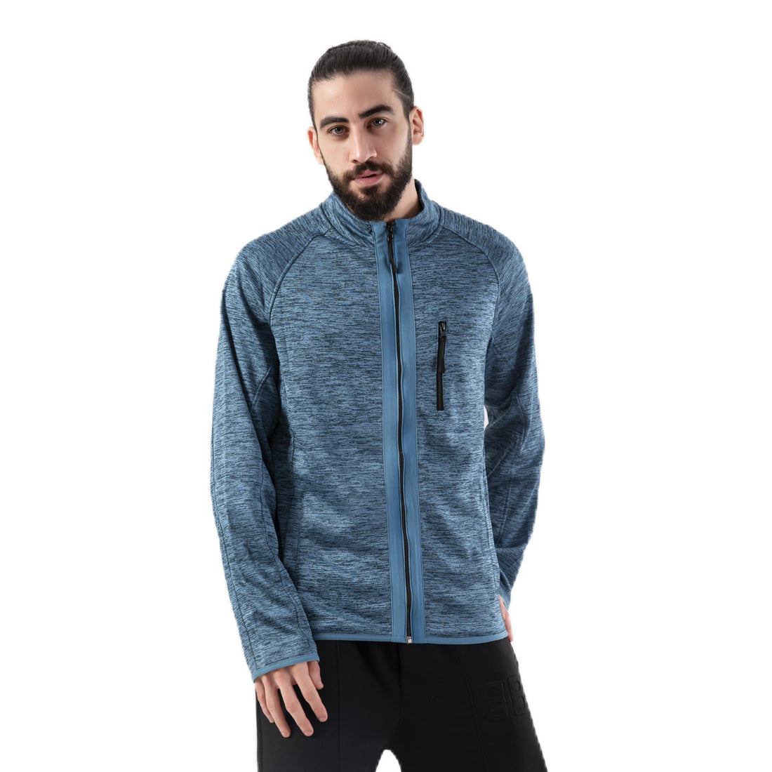 Men's Full Zipper High Neck Casual Light Sports Jacket