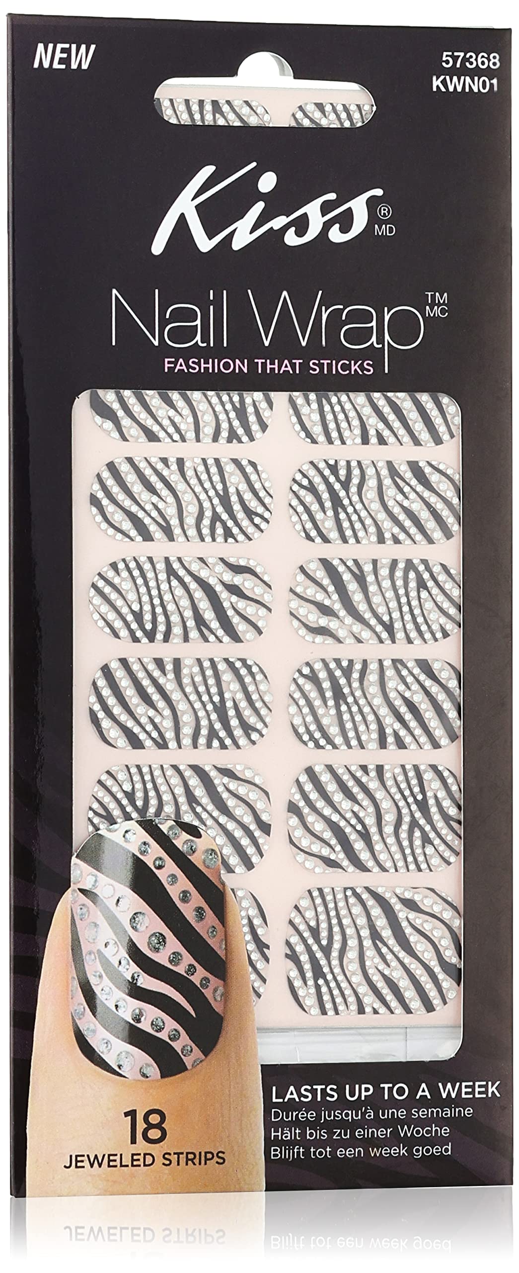 Kiss Nail Wrap Garter