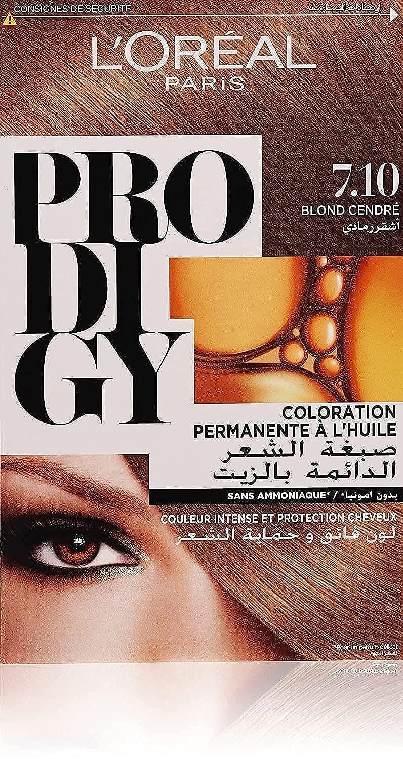 L’Oréal Paris Prodigy Permanent Oil Hair Color 7.1 - Silver Ash Blonde, 180ml