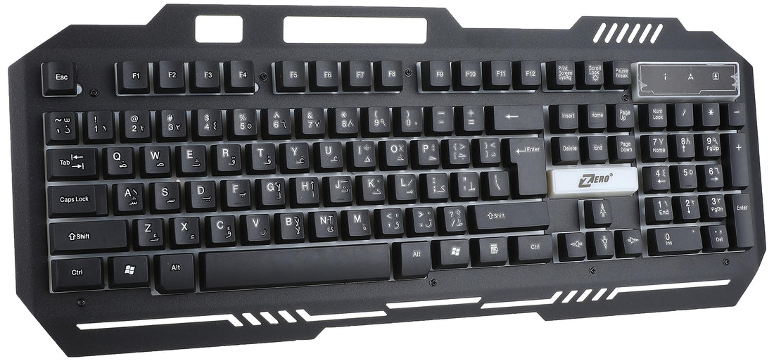 Zero Electronics ZR-2080 RGB Pro Gamer Keyboard - Black