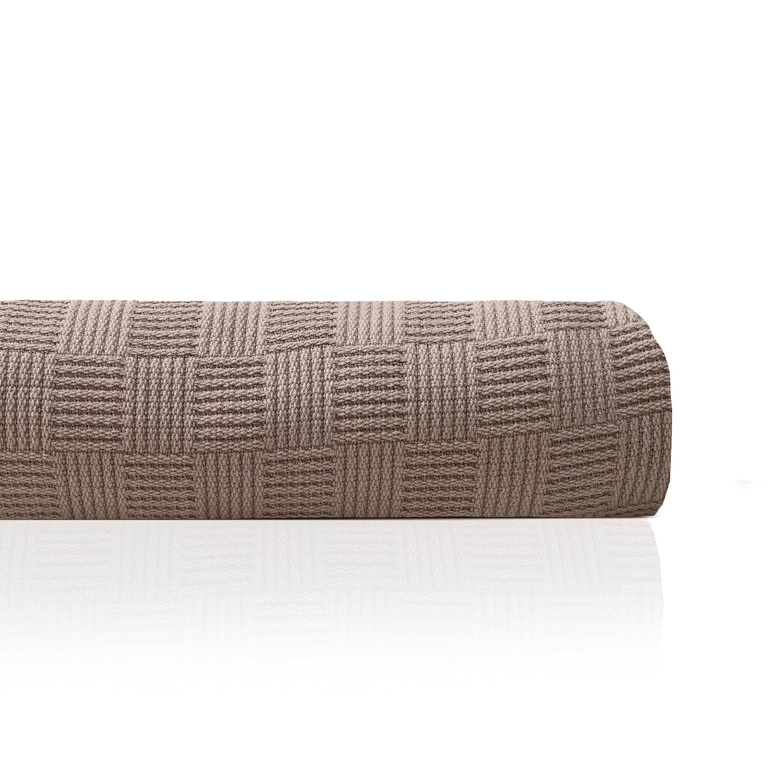 Egyptian cotton Leno throw blanket,ultra-soft & lightweight with an elegant woven design,king size 255x225 cm, Dark cafe