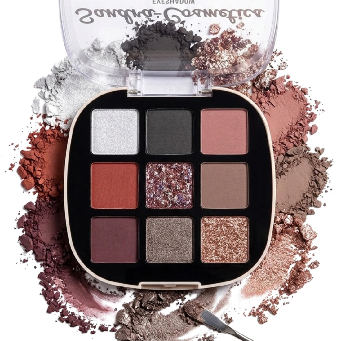 9 Color Eyeshadow Makeup Palette, Natural Nude Matte Shimmer Glitter Pigment Eye Shadow Palette Set, Vegan & Cruelty-free (9 COLOR)