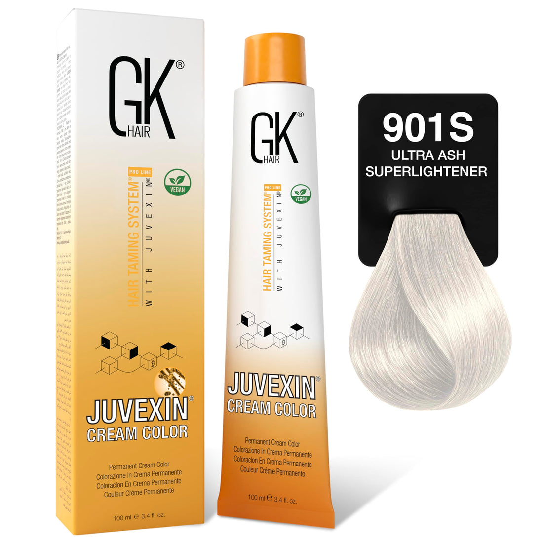 Gkhair color - 901s ultra ash superlightener