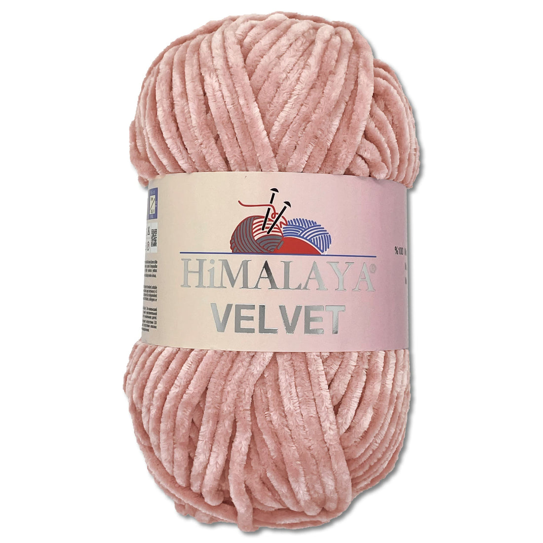Himalaya 100 g Velvet Dolphin Wool, 40 Colours to Choose From, Chenille Knitting Yarn, Fluffy Yarn, Shiny Accessory, Clothing, Blankets (90049 Dusky Pink)