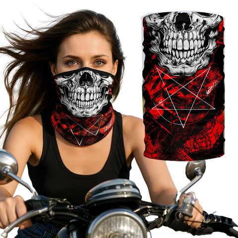 Bandana Face Mask for Rave Dust Wind Scarf Face Neck Gaiter Pouch Tube Mask Headwear Motorcycle Face Mask for Women Men Kids (HR040293)