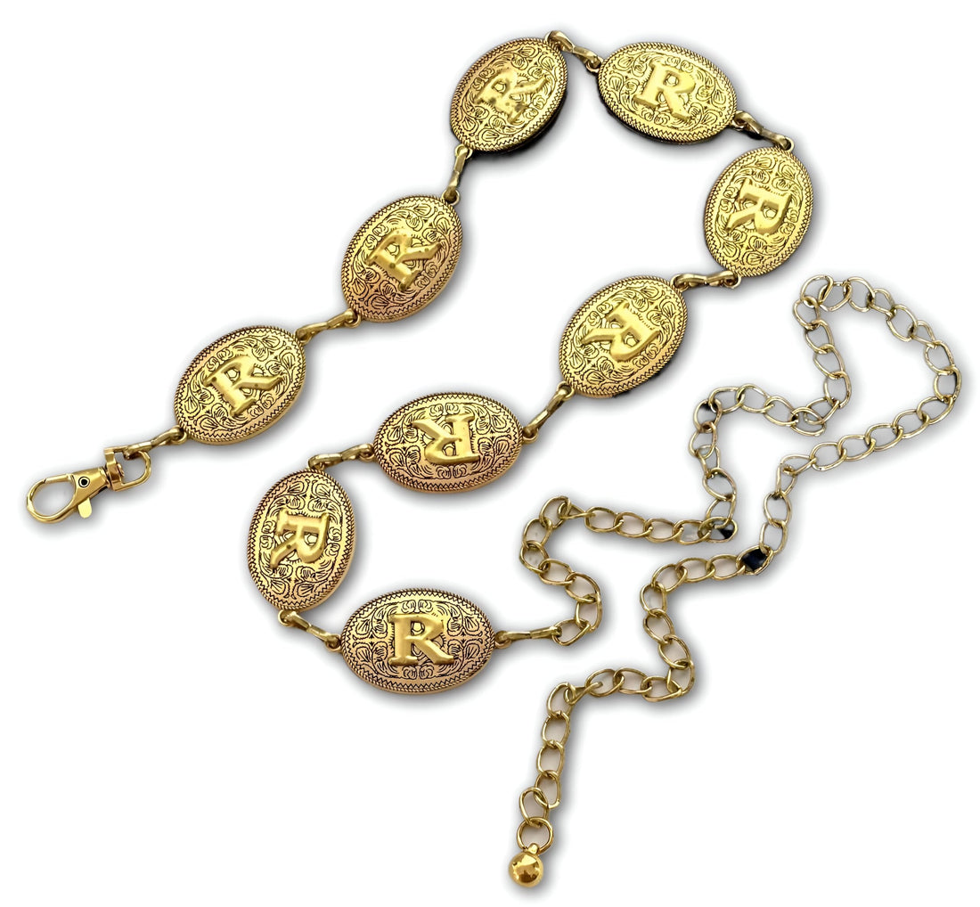 Belt Chain-A modern belt with a luxurious Concho design Made for modern women who seek excellence and elegance, it easily matches any dress