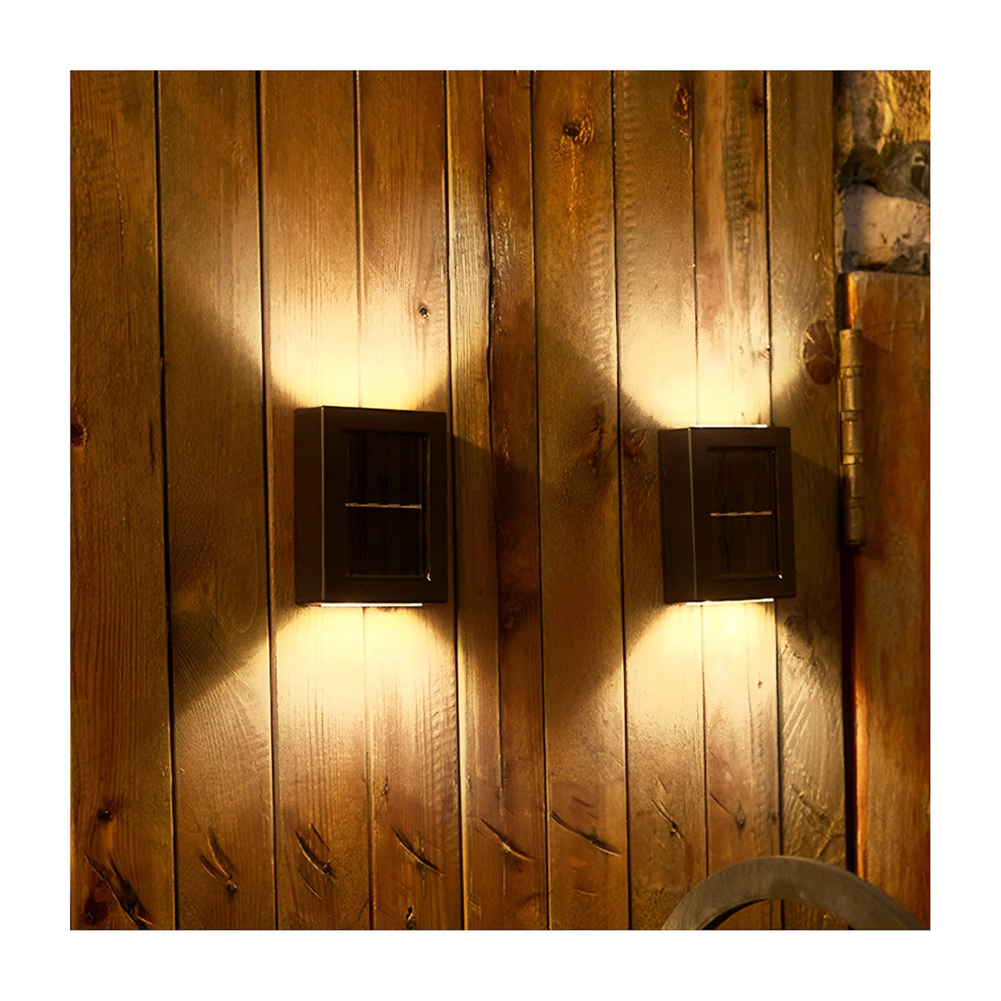 Solar Light - Easy to Install Wall Lantern with Screws and Adhesive for Flat Surface, Perfect for Garden Decor and Outdoor Spaces