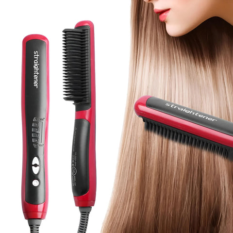 Hair Straightener, Multifunctional Ceramic Hair Straightener with 5 Temperature Settings, Hair Styling Comb, Fast Hair Management and Efficient Styling Tool at Home