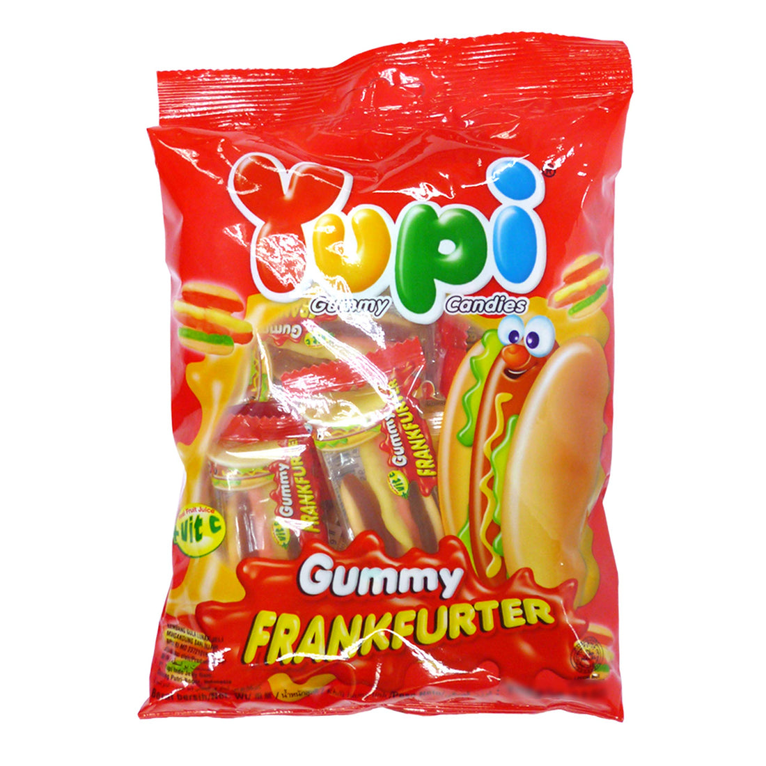 Yupi Hot Dog Gummy, 3.4 oz (96 g)