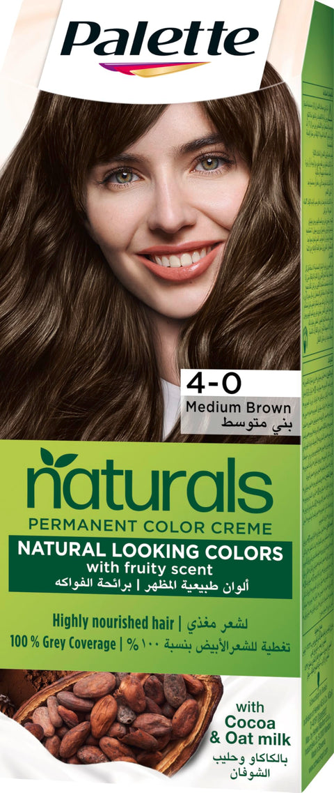 Palette Permenant Natural Colour 4-0 Medium Brown 50 ml