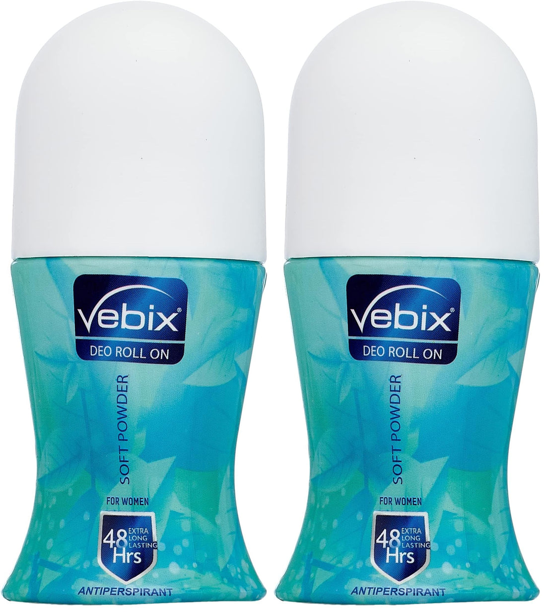 Vebix Deodrant Roll-On Powder Soft for Women - 50 ML (Pack of 2)