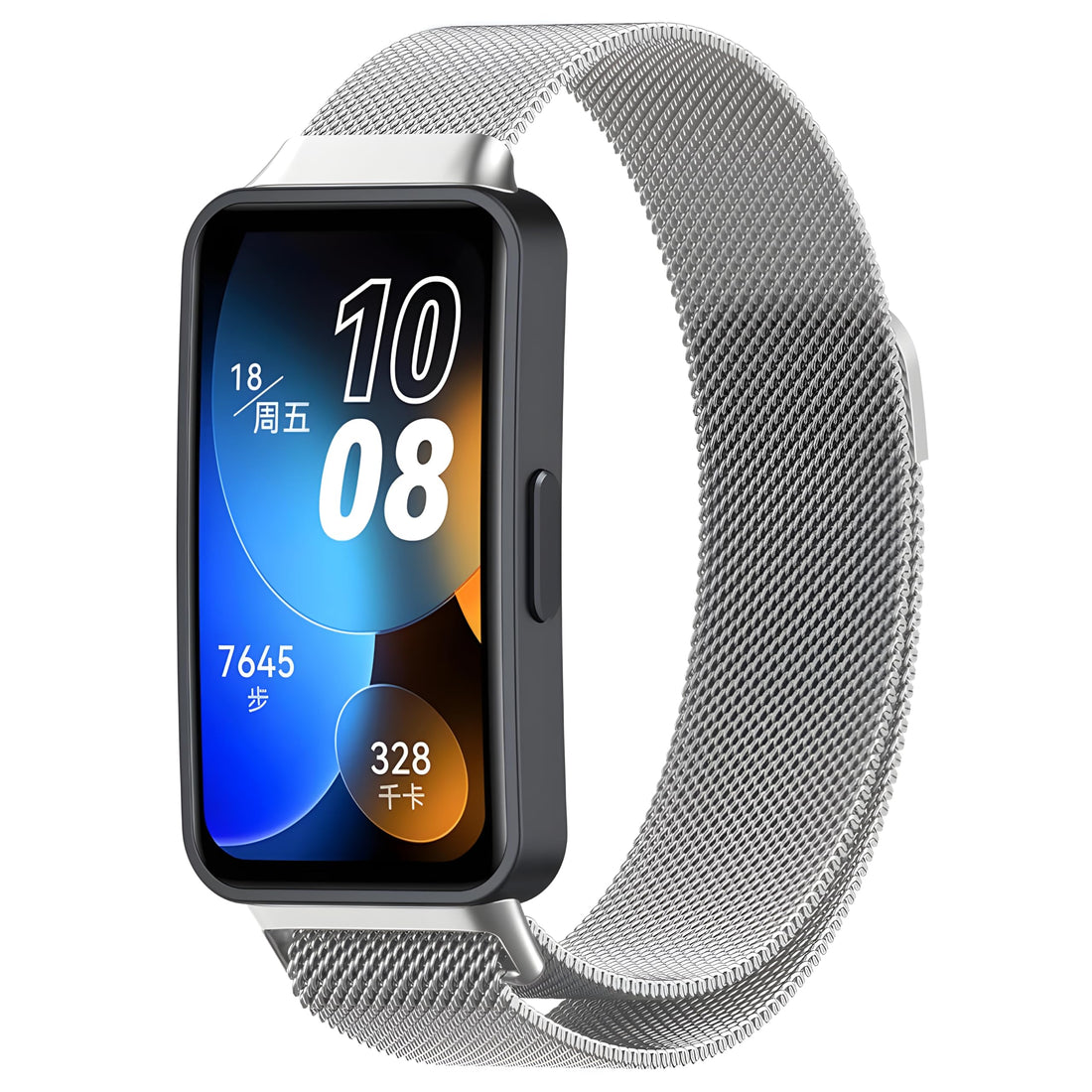 Next store Stainless Steel Metal Band Compatible with Huawei Band 8 Strap Metal Mesh Magnetic Closure