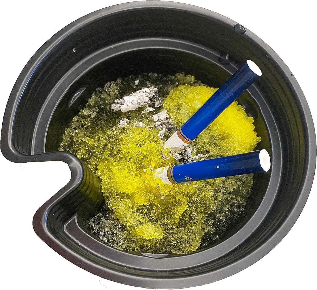 Plan A Portable Disposable Ashtray with Sand to Absorb Ashes and Extinguish Cigarettes Quickly,Reduce Ash Buildup and Suitable for Home, Office, Car, or Travel. Practical and Smoke-Free (6 Pack)