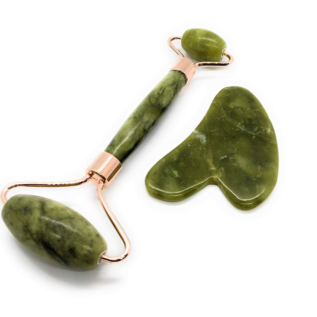 Jade Roller and Gua Sha Anti-Aging Facial Massage Set