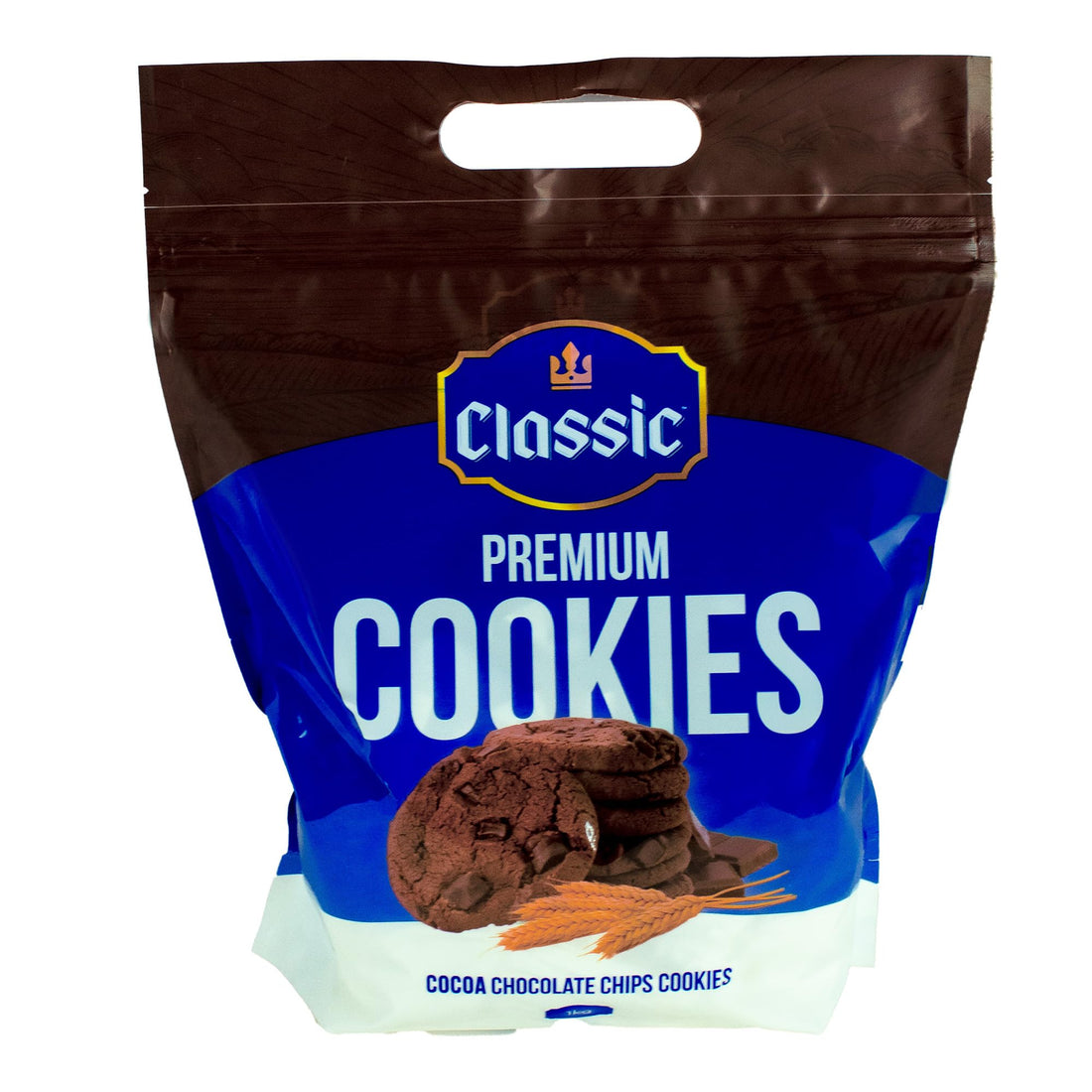 Classic Cocoa Chocolate Chip Cookies - Soft & Chewy Double Chocolate Chip Cookies with Cocoa Powder & Chocolate Chips - Perfect for Sharing, Always Fresh Ingredients - 12-Pack