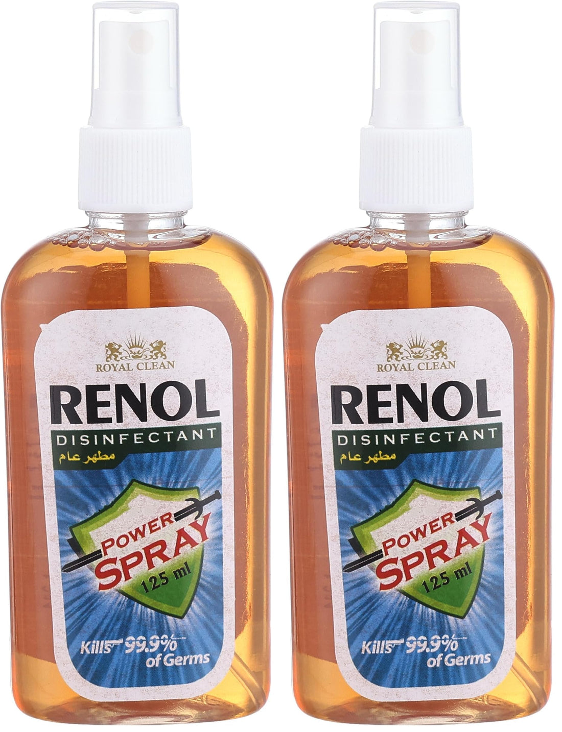 Renol disinfectant power spray- 125 ml (Pack of 2)