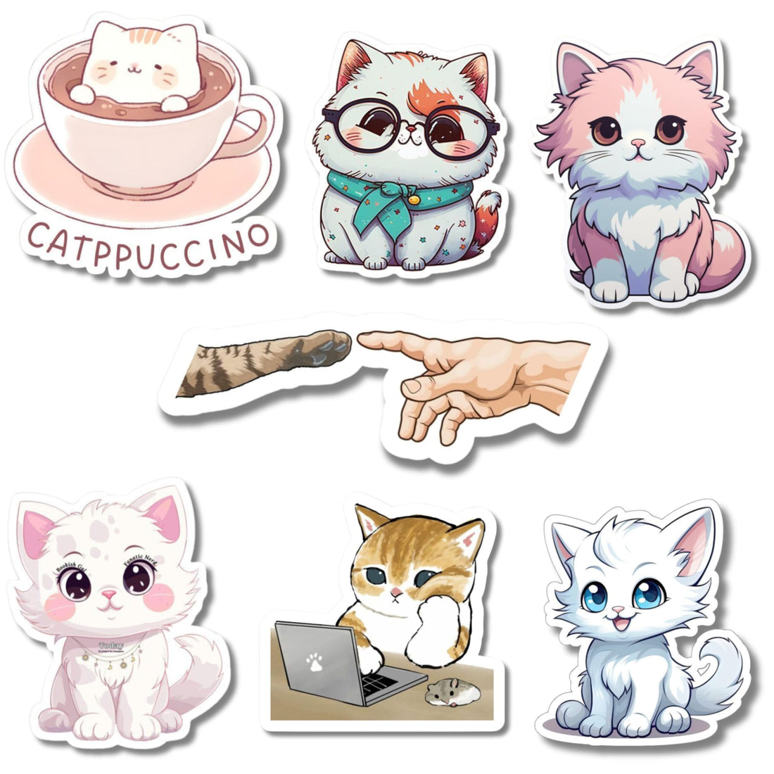 Laptop & Multipurpose Stickers – cats Cute Quote Vinyl Decals | Waterproof, Scratch & Heat Resistant | For Laptops, Bottles, Mugs & Mirrors Perfect Gear Personalization