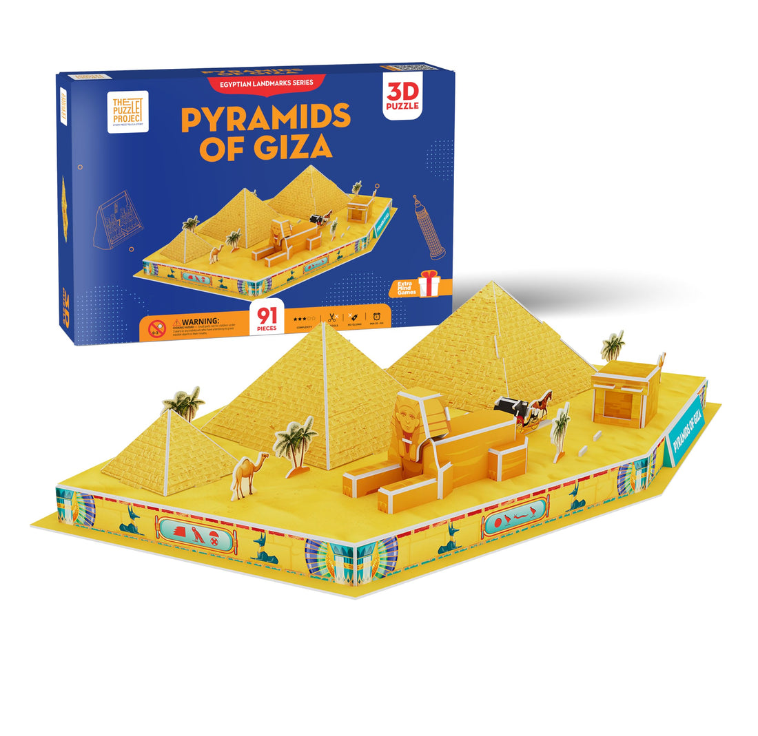 Pyramids Of Giza 3d puzzle - 91 Pieces, Egyptian Pyramids Egypt 3D Puzzle