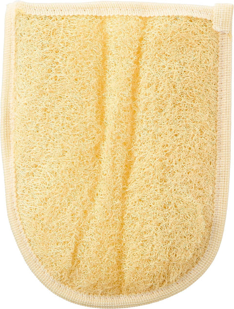 Zozy Natural Bath Loofah – Double-Sided Exfoliating & Soft Massage Mitt for Gentle Cleansing, Revitalizing, and Relaxing Skin Care (Double Loofah Bath Glove)