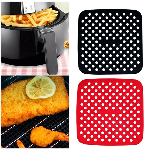 Air Fryer Silicone Liners - Discover the Perfect Reusable Square Air Fryer Liners, 8.5 Inch, Designed to Enhance Your Cooking Experience with Non-Stick Comfort and Easy Cleanup.