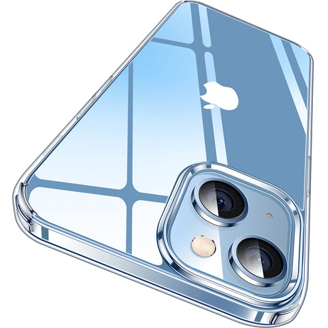 CASEKOO for iPhone 14/15 Plus Case Crystal Clear, [Not Yellowing] [Military Grade Drop Protection] Shockproof Protective Phone Case for Women Men 6.1 inch, Clear