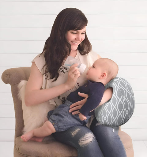Breastfeeding Pillow 26cm x 16cm - Compressed and Washable Cotton Pillow for Nursing and Sleeping, Perfect for Moms Seeking Comfort and Support