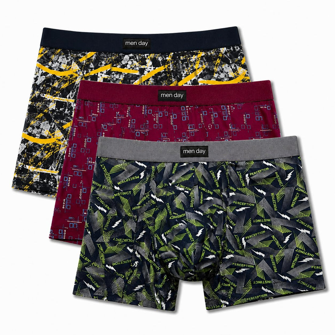 Men Day Boxer (3-Pack) – Comfortable & Stylish Everyday Wear